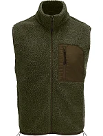 SOL'S Fury Bodywarmer Fleecová vesta Sherpa 25.4041 armádna/tmavoarmádna SOL'S Fury Bodywarmer Fleecová vesta Sherpa 25.4041 armádna/tmavoarmádna