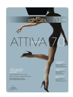 Dámske pančuchové nohavice Omsa Attiva 70 deň 2-5