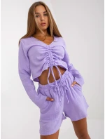 Blúzka D70031F11106A3 svetlo fialová