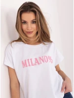 Tričko RV TS A1206.84 bielo-ružové