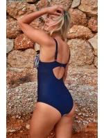 Dámske jednodielne plavky KKJ036 Ria Tmavomodrá s béžovou zmesou - Gaia Dámske jednodielne plavky KKJ036 Ria Tmavomodrá s béžovou zmesou - Gaia