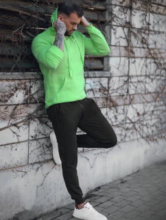 FashionStreet pánska zeleno-čierna tepláková súprava AX0747
