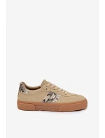 Dámske tenisky z hadej kože Big Star TT274298 Beige Dámske tenisky z hadej kože Big Star TT274298 Beige