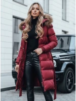 Dámska prešívaná zimná bunda s kožušinou STYLEBELLA červená FashionStreet TY5008 Dámska prešívaná zimná bunda s kožušinou STYLEBELLA červená FashionStreet TY5008
