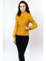 Žltá bunda ramoneska so stojačikom (R12)