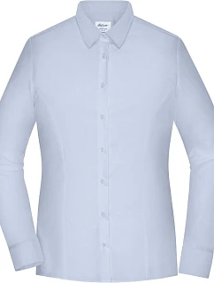 Daiber JN 1371 Popelínová blúzka slim fit s dlhými rukávmi 02.1371 svetlo modrá