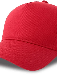 Atlantis Headwear Egon 5-panelová bejzbalová čiapka 33.0296 červená