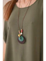 Súprava blúzka + nohavice s príveskom light khaki