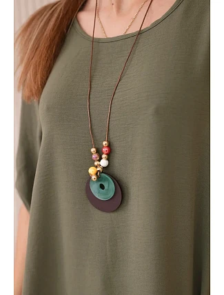 Súprava blúzka + nohavice s príveskom light khaki