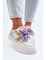 Damskie Sneakersy Eko Skórzane Multikolor Avanalis