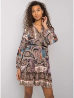 Šaty DHJ SK 15053.61 čierna a béžová