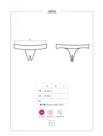 Sexy tangá otvorená Letica crotchless thong - Obsessive Sexy tangá otvorená Letica crotchless thong - Obsessive