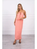 Boho šaty 8893 lososové - Kesi Boho šaty 8893 lososové - Kesi