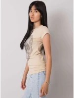 T košeľa EM TS ES 21 532.18 béžová