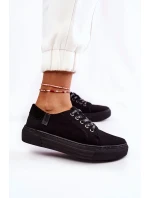 Dámské tenisky Memory Foam System Big Star KK276001 Černe Dámské tenisky Memory Foam System Big Star KK276001 Černe