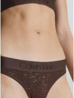 Dámske tangá 000QF7287E BKC tm. hnedé - Calvin Klein