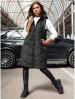 Dámska dlhá vesta LIDMAN čierna FashionStreet TY4561