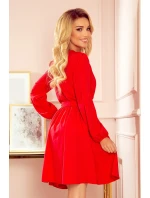 Bind - Červené dámske šaty s dekoltom 339-1