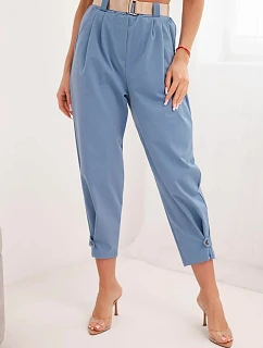 Letné nohavice Punto so zapínaním na nohaviciach denim