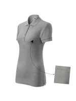 Bavlnené dámske polo tričko tmavosivé