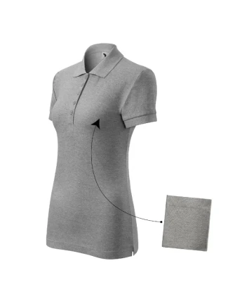 Bavlnené dámske polo tričko tmavosivé