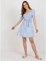 Dámske šaty LK SK 509002.03P bielo-modré – FPrice Dámske šaty LK SK 509002.03P bielo-modré – FPrice