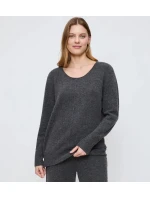 Amourette Cozy Top - DARK GREY MELANGE - TRIUMPH DARK GREY MELANGE - TRIUMPH