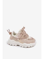 Buty Sportowe Sneakersy Dziecięce Beżowe Tilvianea