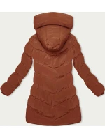 Tehlová zimná bunda s kapucňou (2M-023)