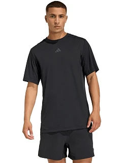 Pánske tričko adidas D4T PrimeLift 3 Stripes, čierne, KE9937