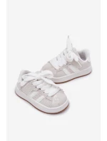 Buty Sportowe Sneakersy Dziecięce W Serduszka Białe Mirelle