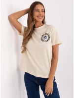 Tričko D12022AC02645E light beige