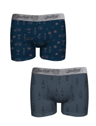 Pánske boxerky John Frank JF2BEF40 2PACK