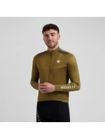 Rogelli dres s dlhým rukávom MONO hnedý M