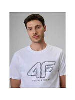 Pánske tričko s logom 4F 4FRSS26TTSHM3999-10S Pánske tričko s logom 4F 4FRSS26TTSHM3999-10S