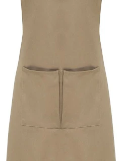 Premier PR 123 Zásterka s náprsenkou „Espresso“ 39.0123 khaki/hnedá