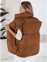 Dámska prešívaná vesta NIMIA camel FashionStreet TY3249