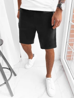 Pánske čierne teplákové šortky FashionStreet SX2275