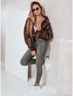 Dámske úzke džínsy s opaskom modré FashionStreet UY2810