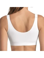 frontline otvorená športová podprsenka so zapínaním vpredu 5523 biela - Active