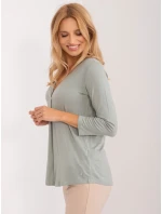 Blúzka D12100R02641A pistáciová