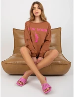 Mikina VI BL 3212.15X svetlo hnedá