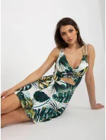 NM SK šaty V6659 1.86 biela a zelená