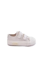 Dětské kožené tenisky na suchý zip BIG STAR KK374091 Bílá Dětské kožené tenisky na suchý zip BIG STAR KK374091 Bílá