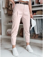Dámske bavlnené nohavice CHINOSKA ružové FashionStreet UY2554