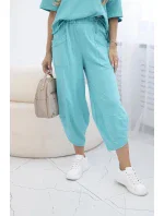 Bavlnená blúzka + nohavice mätová