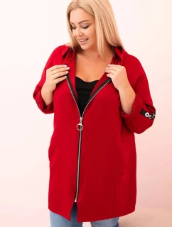 Dámska mikina s ozdobnými rukávmi čierna