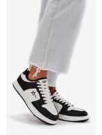 Sneakersy Damskie Big Star RR274A240 HI-POLY SYSTEM Biało-Czarne