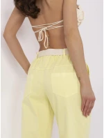 Nohavice DHJ SP 20506.79 svetložltá
