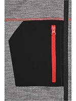 Daiber JN 1818 Pánska pletená fleecová bunda 02.1818 carbon melange/čierna/červená Daiber JN 1818 Pánska pletená fleecová bunda 02.1818 carbon melange/čierna/červená